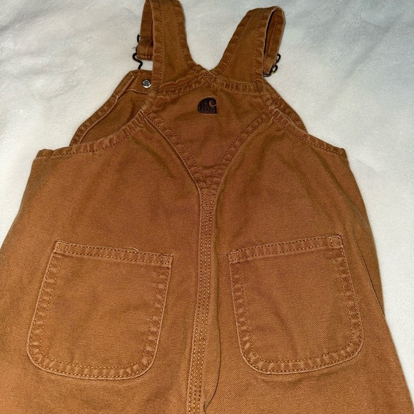 Carhartt Brown Workwear Overalls Rugged Canvas Design - Picture 5 of 6